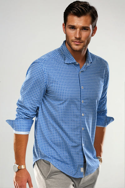 Buki_Swiss_Check_Long_Sleeve_Tech_Shirt_Blue_-_front