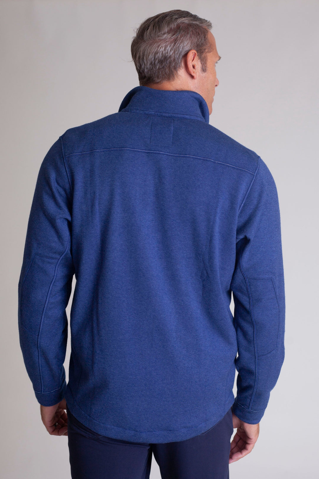 Voey Quarter Zip Sweatshirt - Tokyo Blue-ZIP SWEATSHIRTS-BUKI-S-Tokyo Blue-Buki