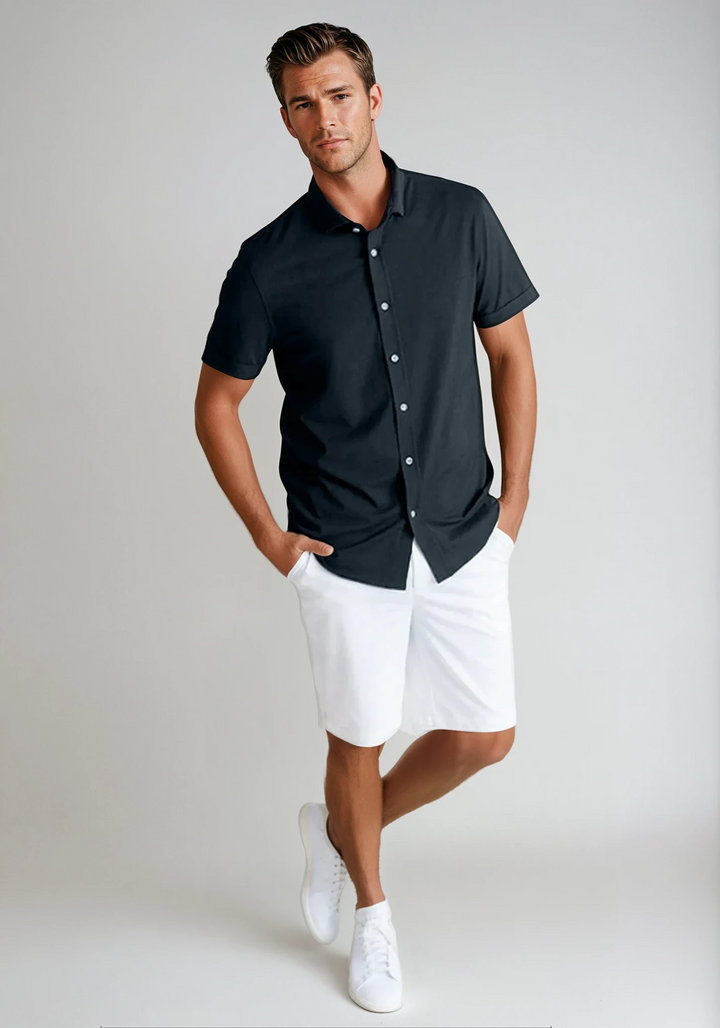 Buki + CINQO 'Single Shot' Short Sleeve Tech Shirt - Black-SHORT SLEEVE SHIRTS-BUKI-M-Black-Buki