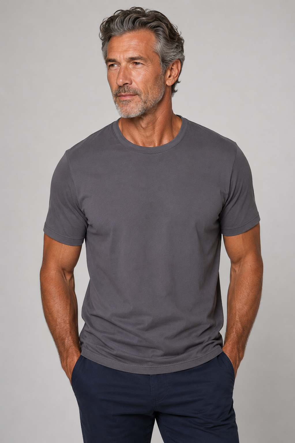Buki + CINQO Crew Neck T-Shirt Raven-T-SHIRTS-BUKI-M-Raven-Buki