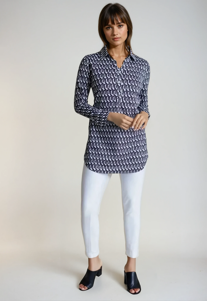 Carrie Tunic Shirt-SHIRTS & BLOUSES-BUKI-XS-Buki