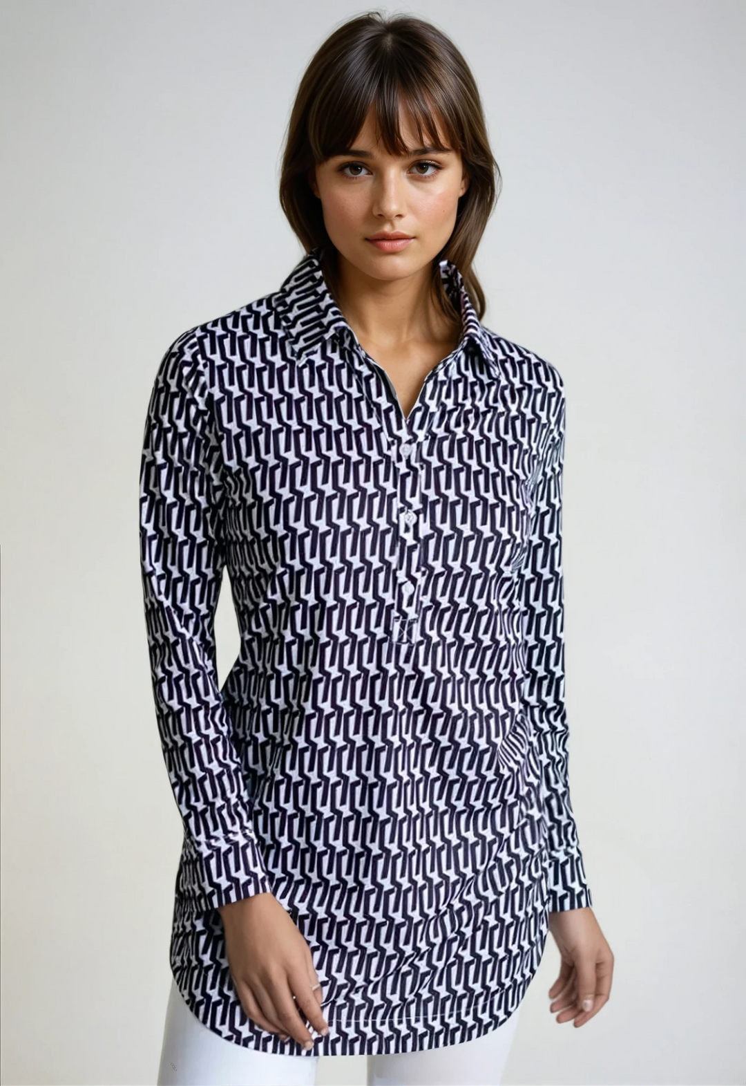 Carrie Tunic Shirt-SHIRTS & BLOUSES-BUKI-XS-Buki