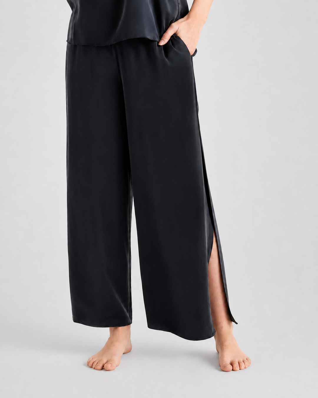 Washable Silk Pajama Bundle - Black-SLEEPWEAR-BUKI-Black-XS-Buki