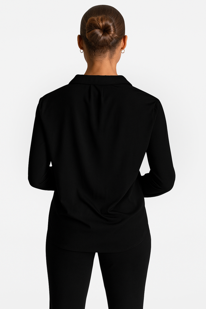 Barcelona Shirt -SHIRTS & BLOUSES-BUKI-Black