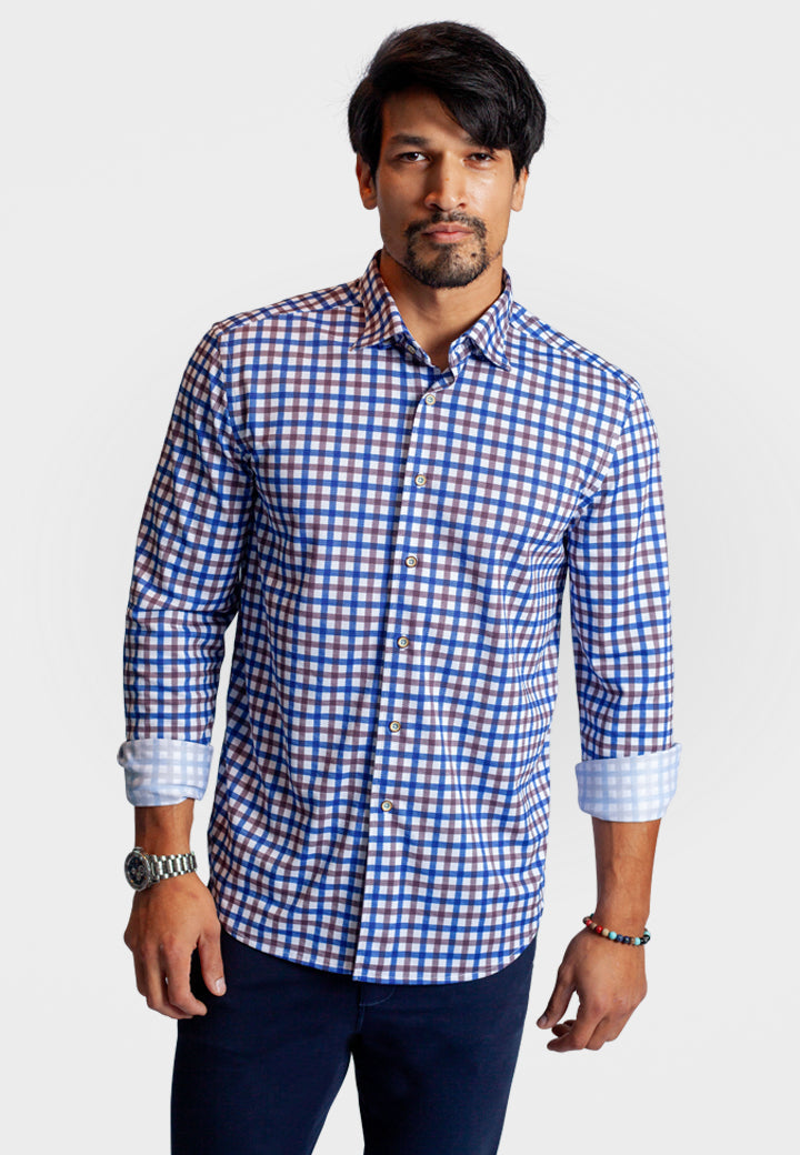 Check Mate Long Sleeve Tech Shirt-Long Sleeve Shirts-Buki