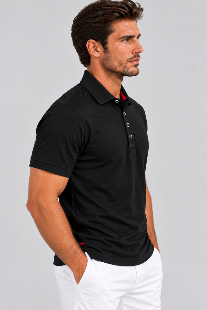 Buki Cinqo Polo - Black-POLO SHIRTS-BUKI-M-Black-Buki