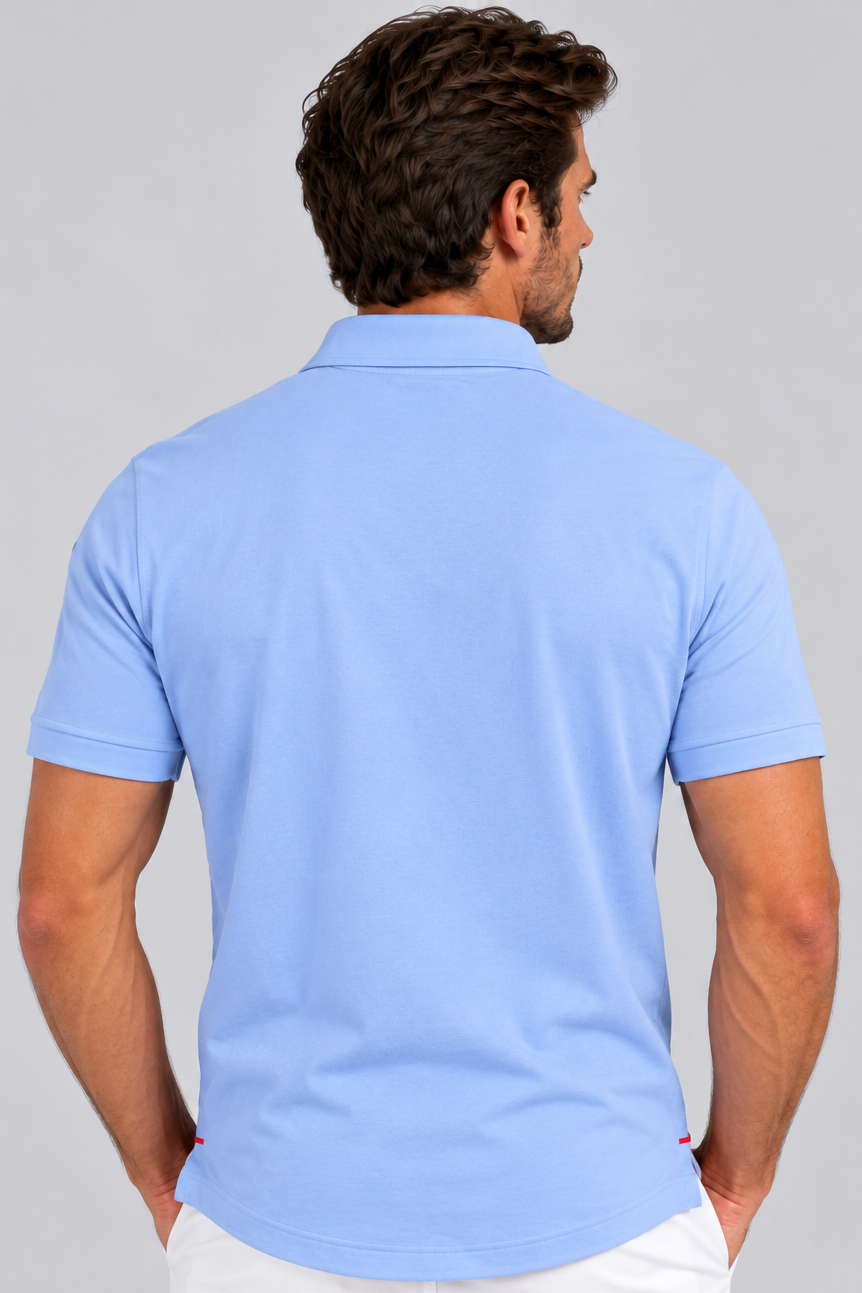 Buki + CINQO Polo - Cool Blue-POLO SHIRTS-BUKI-L-Cool Blue-Buki
