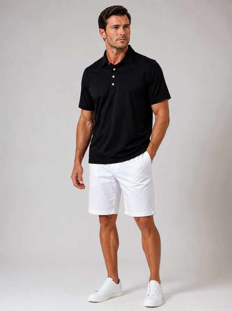 Buki + CINQO Polo- Black