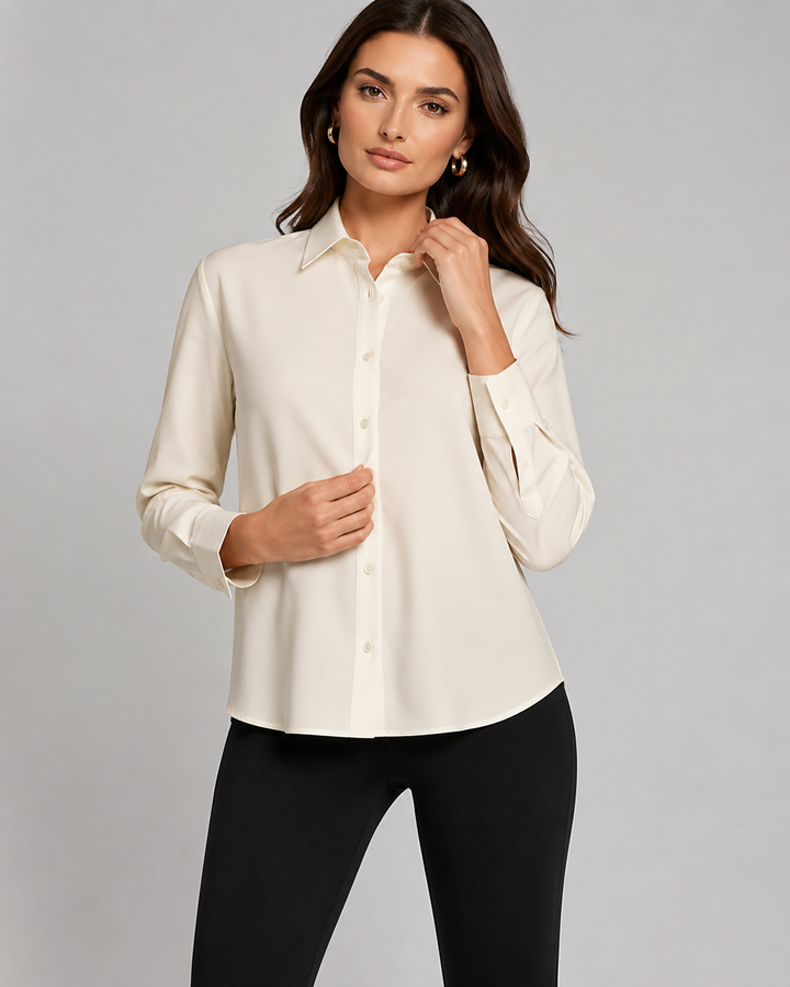 Buki + CINQO Single Shot Shirt - White-SHIRTS &amp; BLOUSES-BUKI-White-XS-