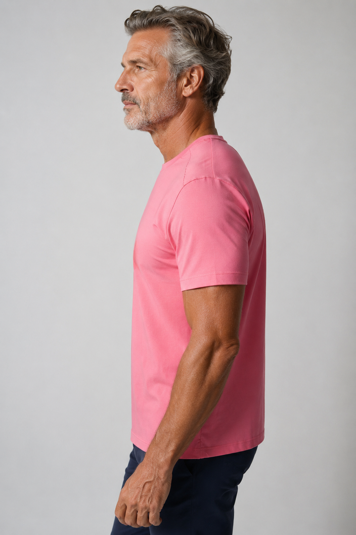 Buki + CINQO Crew Neck T-Shirt Slate Rose-T-SHIRTS-BUKI-S-Buki