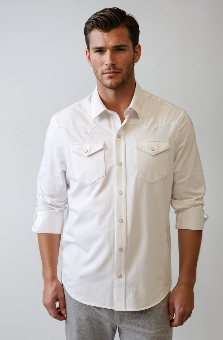 Buki's Long Sleeve Western Tech Shirt  in black 