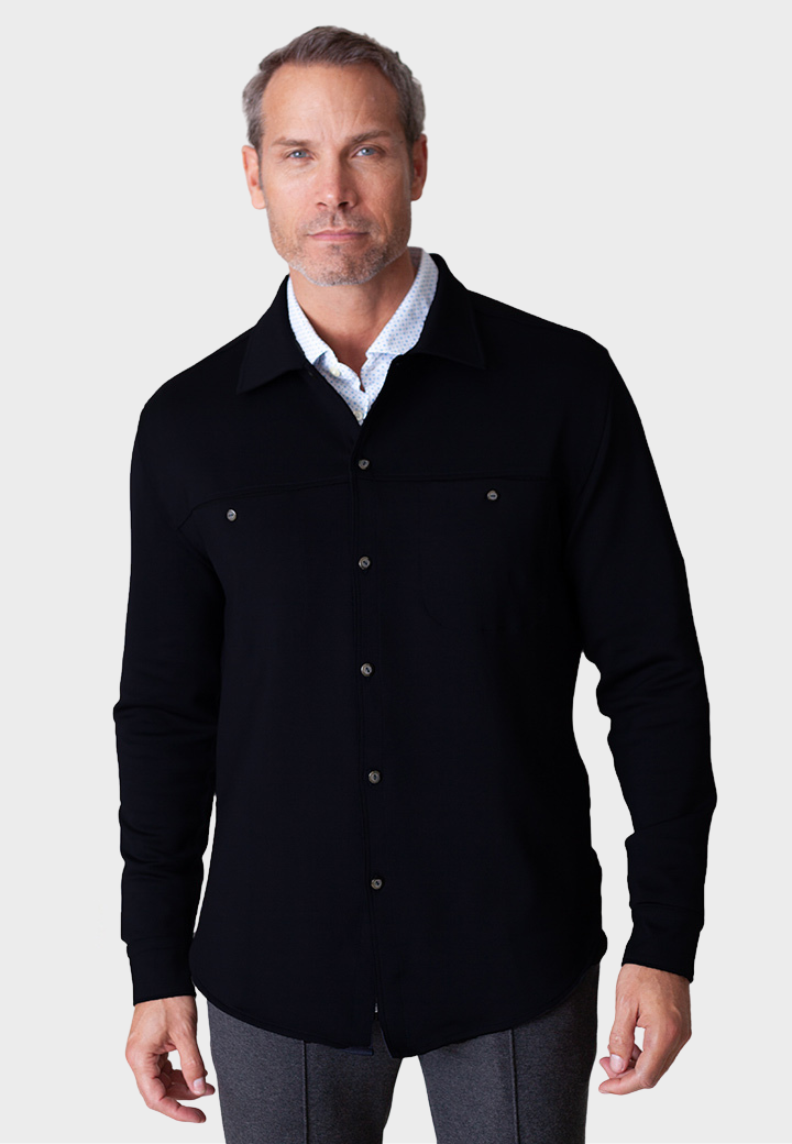 City CPO Shirt Jacket Black-JACKETS-BUKI-Black-S-Buki