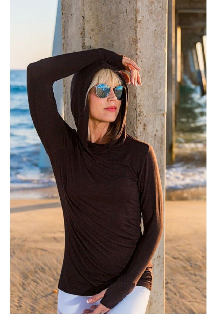 Collagen Hoodie-SHIRTS & BLOUSES-BUKI-Black-XS-Buki