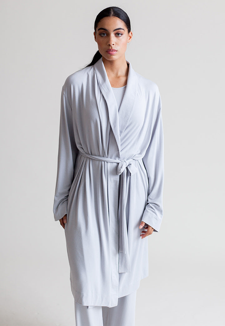 Collagen Lounge Robe-LOUNGEWEAR-BUKI-Pearl Grey-S/M-Buki