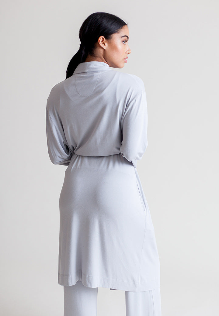Collagen Lounge Robe-LOUNGEWEAR-BUKI-Pearl Grey-S/M-Buki