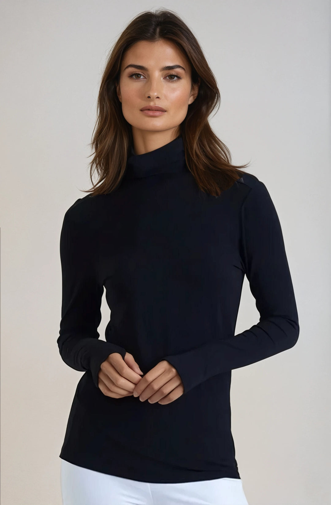 Collagen Turtleneck-SHIRTS & BLOUSES-BUKI-Black-XS-Buki
