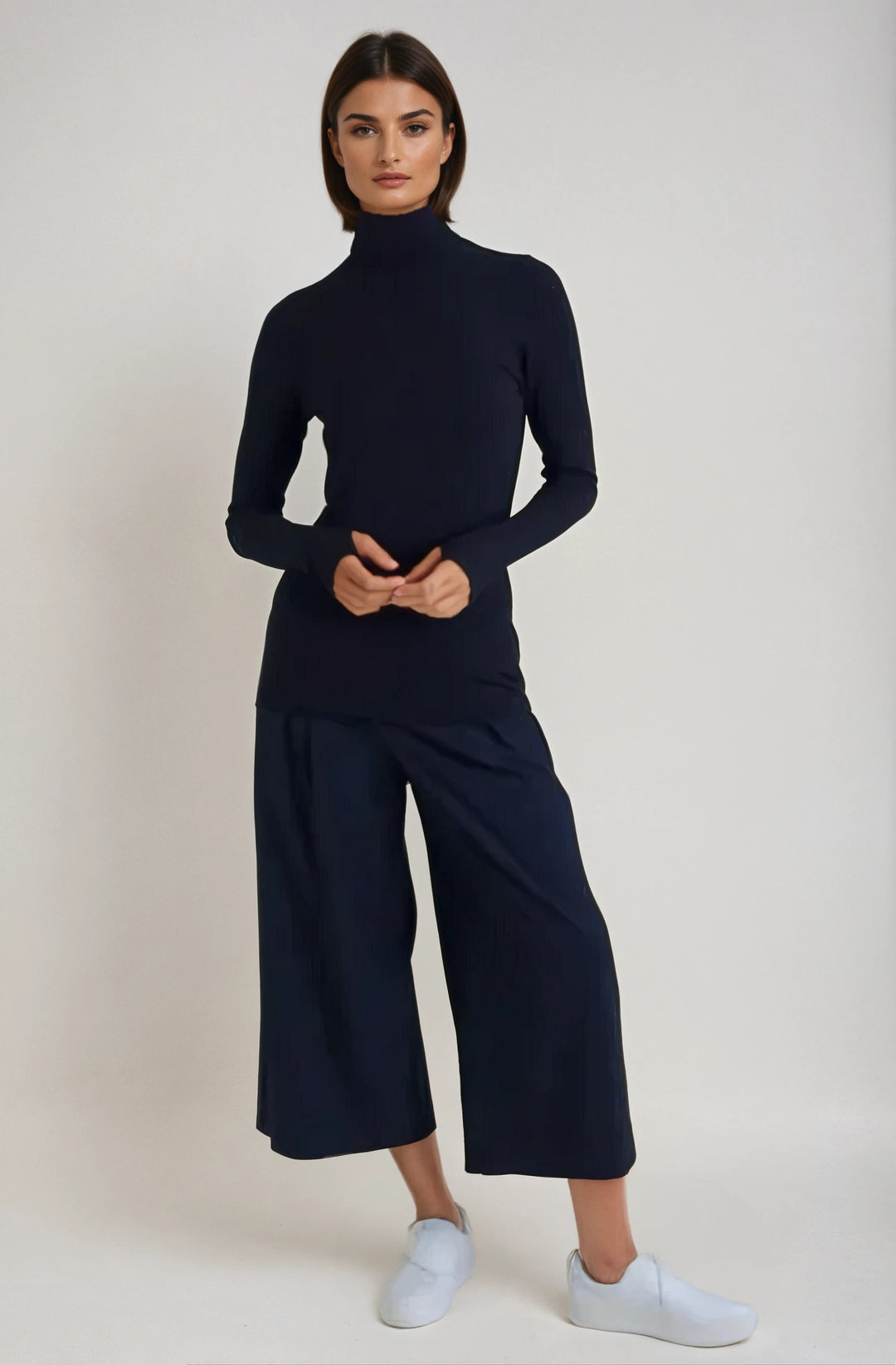 Collagen Turtleneck-SHIRTS & BLOUSES-BUKI-Black-XS-Buki