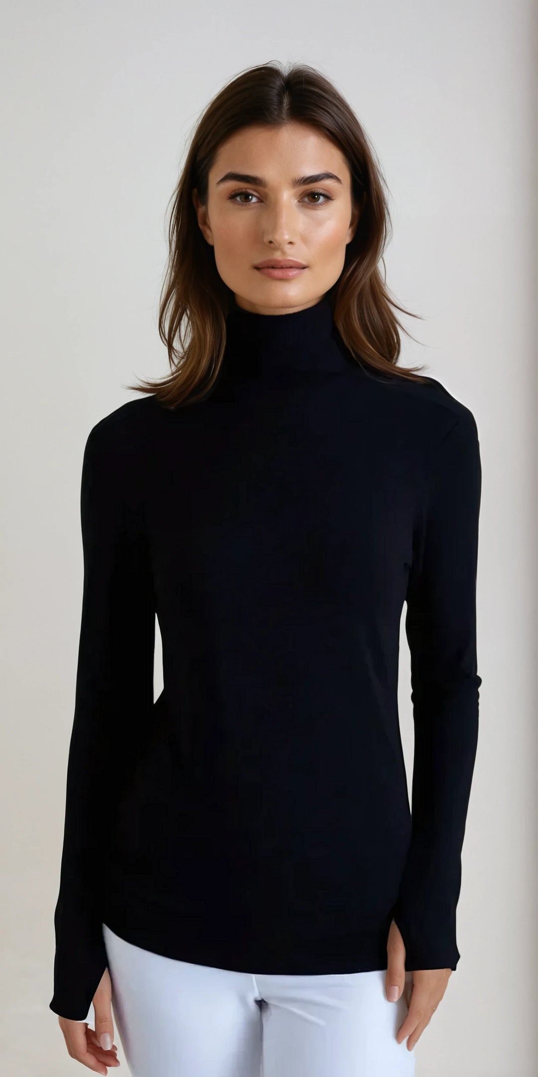 Collagen Turtleneck-SHIRTS & BLOUSES-BUKI-Black-XS-Buki