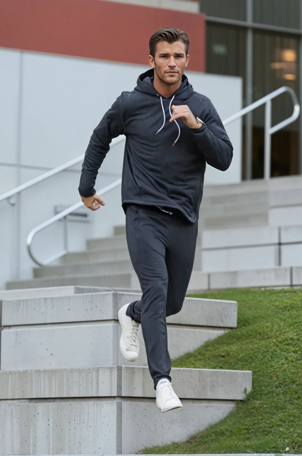 Comfort Power Set - Hoodie & Joggers-OUTFIT SETS-BUKI-M-Charcoal Gray-Buki