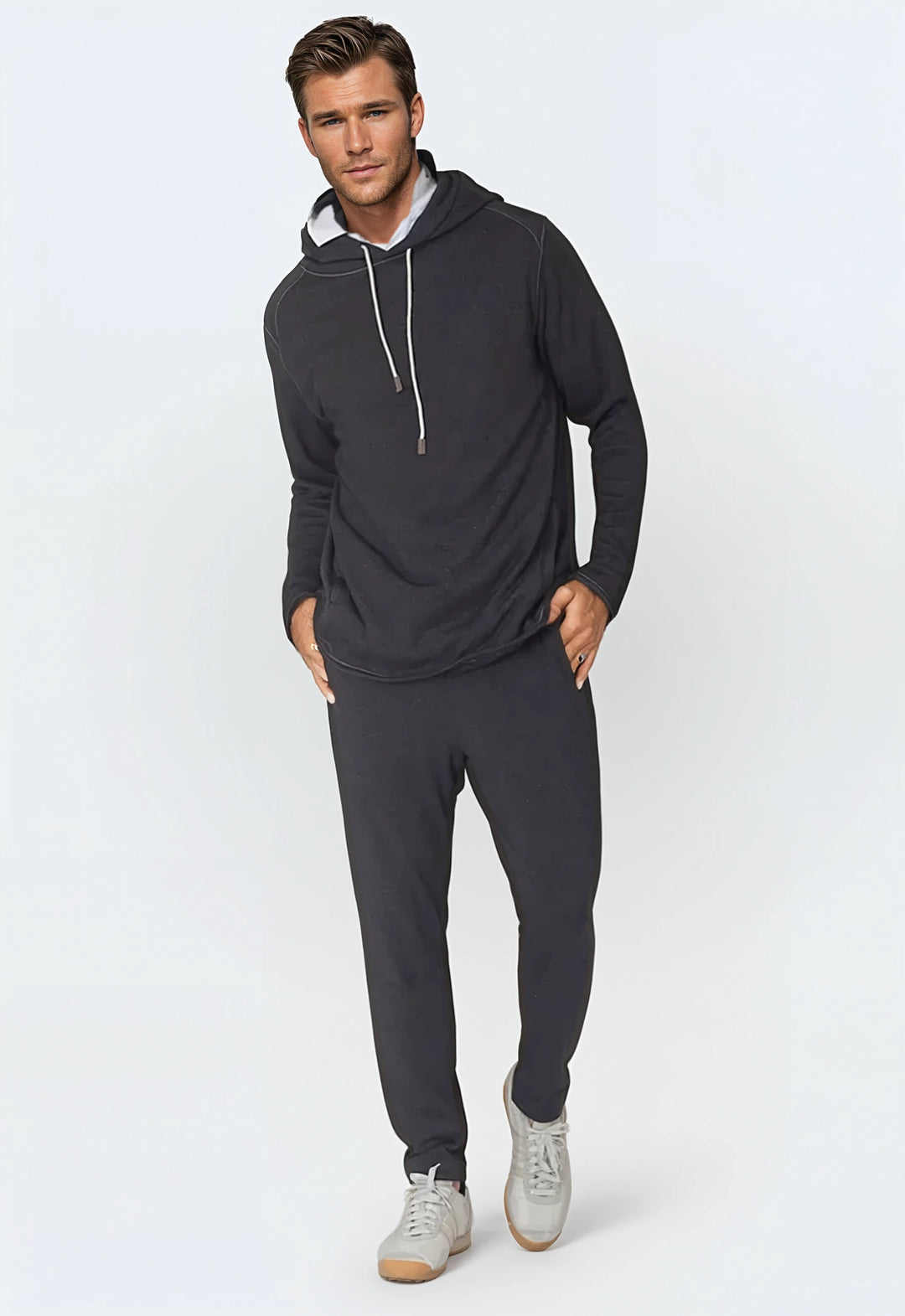 Comfort Power Set - Hoodie & Joggers-OUTFIT SETS-BUKI-M-Charcoal Gray-Buki