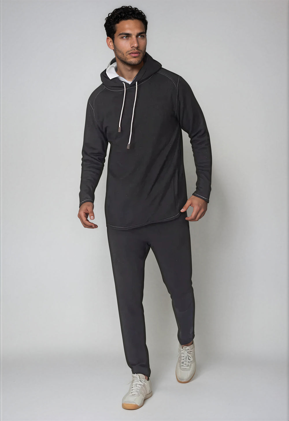 Contender Hoodie Sweatshirt-HOODIES-BUKI-M-Charcoal Grey-Buki