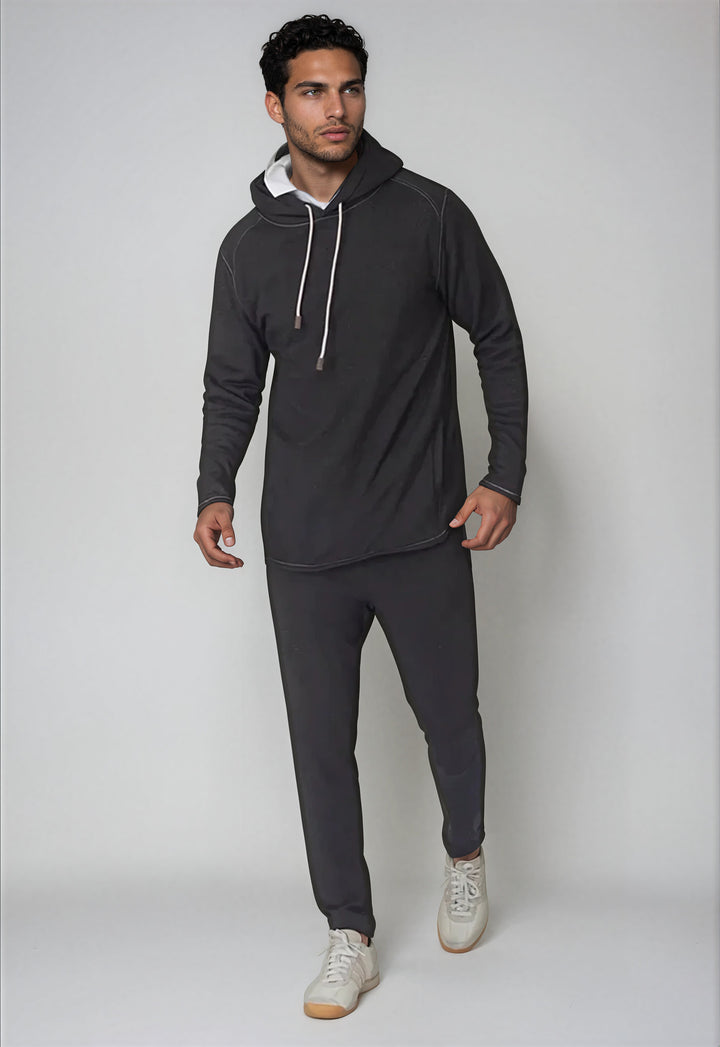 Contender Hoodie Sweatshirt-HOODIES-BUKI-M-Charcoal Grey-Buki