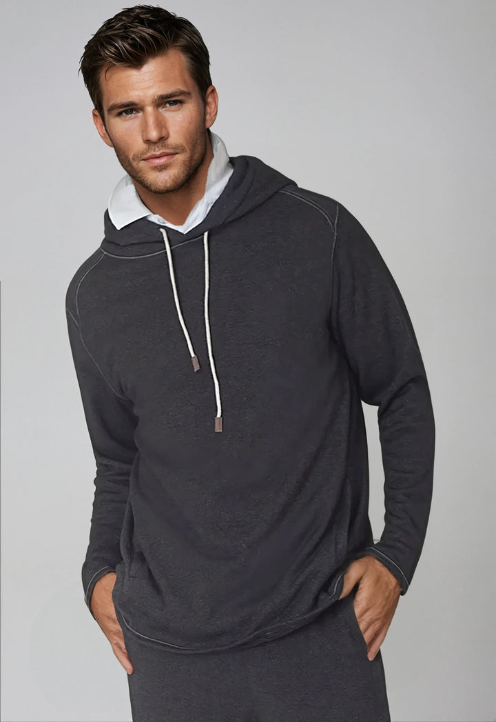 Contender Hoodie Sweatshirt-HOODIES-BUKI-M-Charcoal Grey-Buki