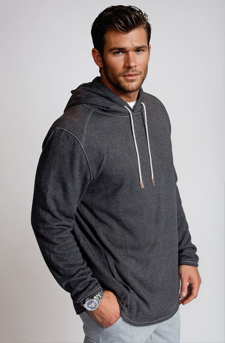 Contender Hoodie Sweatshirt-HOODIES-BUKI-M-Charcoal Grey-Buki