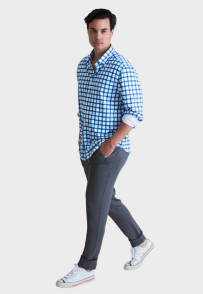 Courtside Plaid Shirt-LONG SLEEVE SHIRTS-BUKI-S-Buki