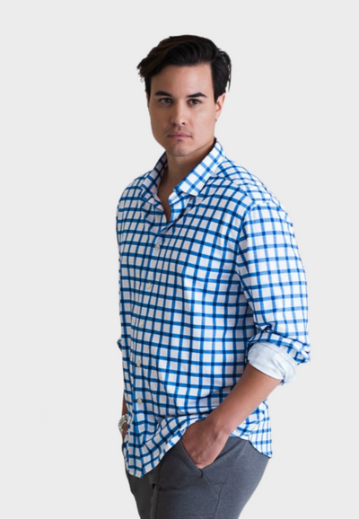 Courtside Plaid Shirt-LONG SLEEVE SHIRTS-BUKI-S-Buki