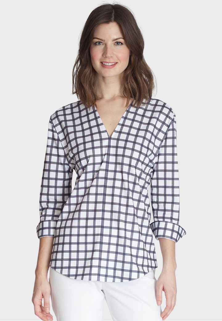 Double Vee Shirt-SHIRTS & BLOUSES-BUKI-XS-Buki