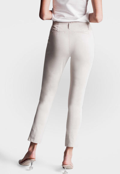 Easy Street Stretch Chino Pant in Pebble back-Buki
