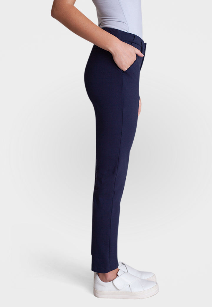 Easy Street Stretch Chino Pant, in Navy, profile-Buki