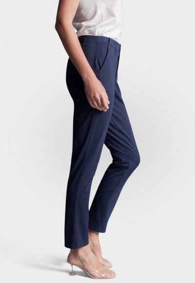 Easy Street Stretch Chino Pant in Navy sideBuki