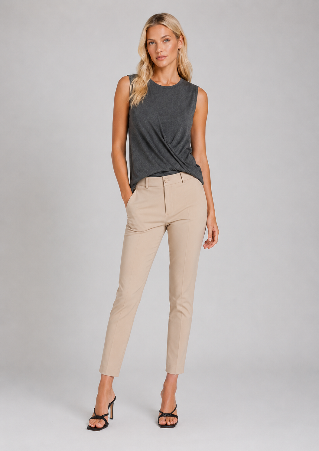 Easy Street Stretch Chino Pant-PANTS-BUKI-Pebble-XS-Buki with Grey Boss Crew