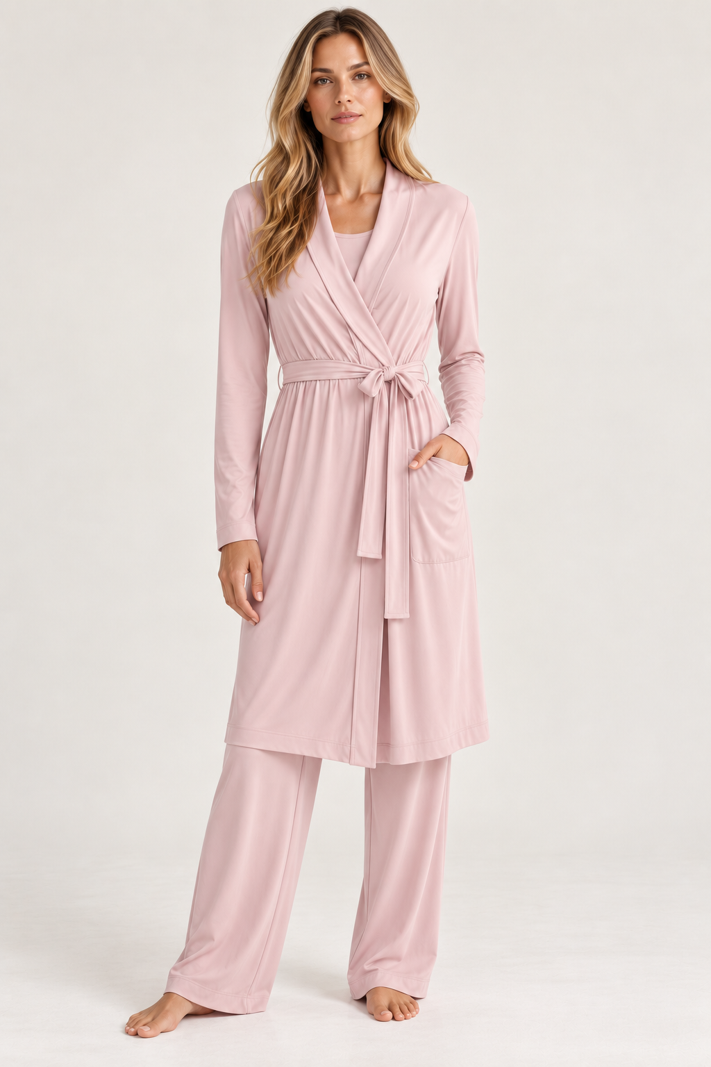 Collagen Lounge Robe-LOUNGEWEAR-BUKI-Blush Pink-S/M-Buki