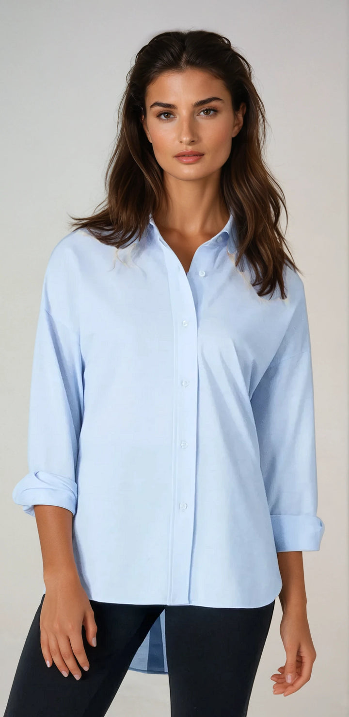 Ex-Boyfriend Shirt-SHIRTS & BLOUSES-BUKI-Chambray Blue-S/M-Buki