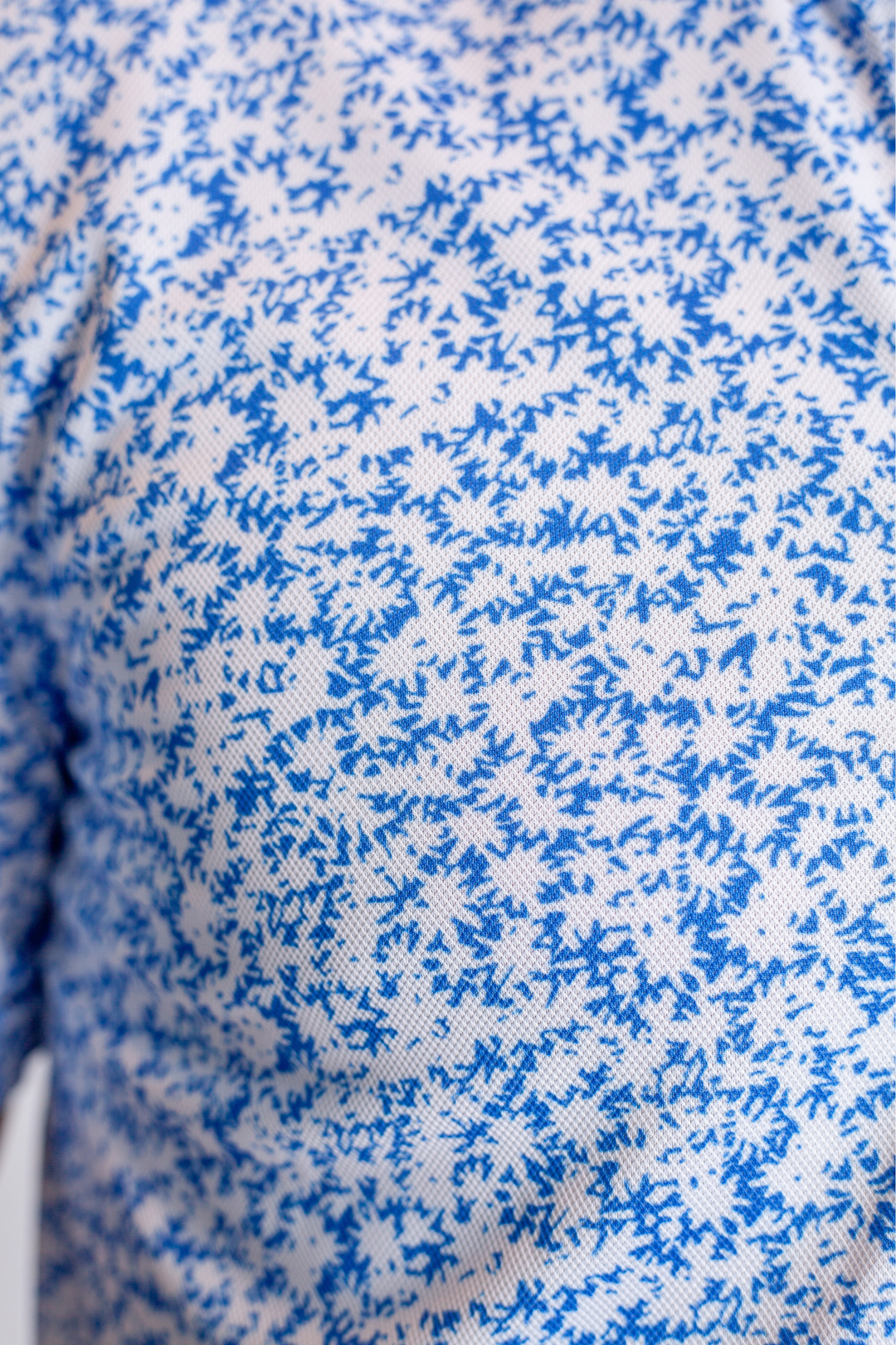 Five-O Floral Long Sleeve Tech Shirt-LONG SLEEVE SHIRTS-BUKI-M-Blue/White-Buki