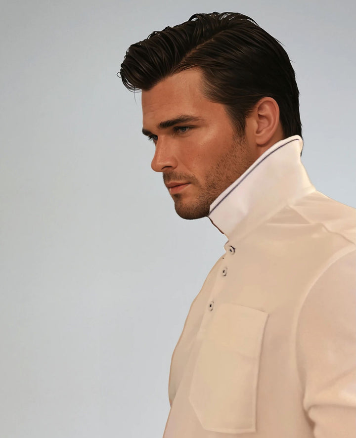 Pocket Polo Shirt - White-POLO SHIRTS-BUKI-White-M-Buki