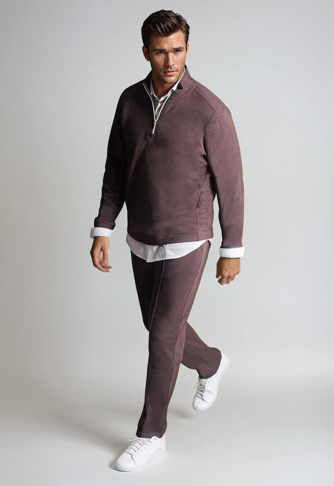 Game Day Suit Matching Set-SWEATSUITS-BUKI-S-Espresso-Buki