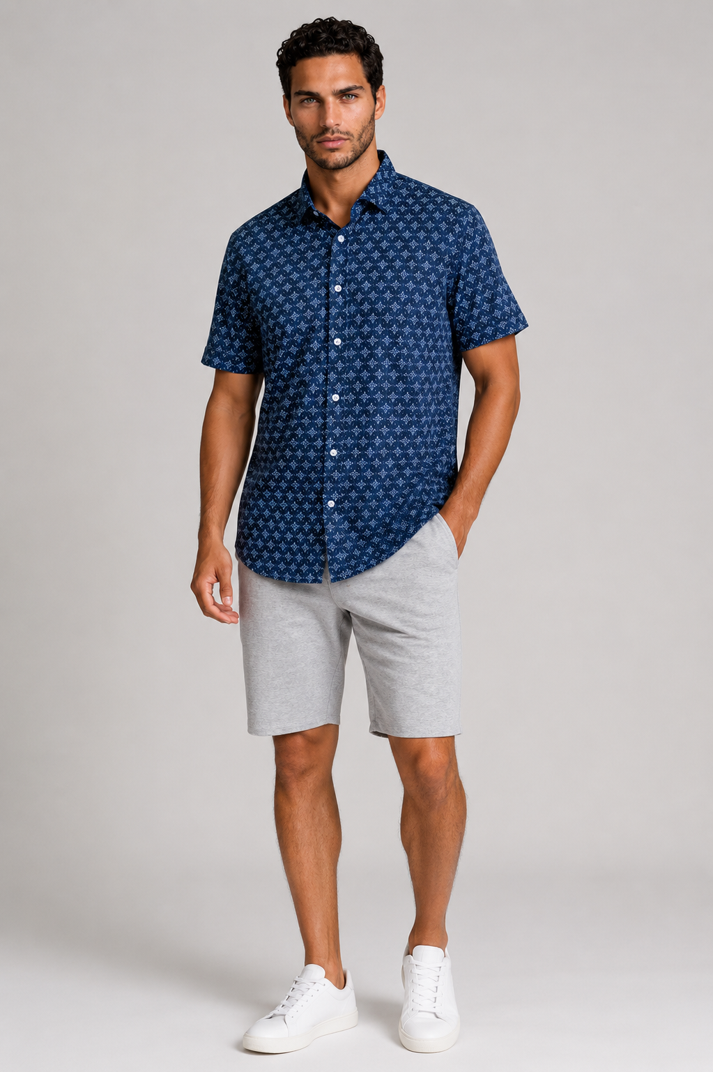 High-Five Tech Shorts - Heather Grey-SHORTS-BUKI-S-Heather Grey-Buki