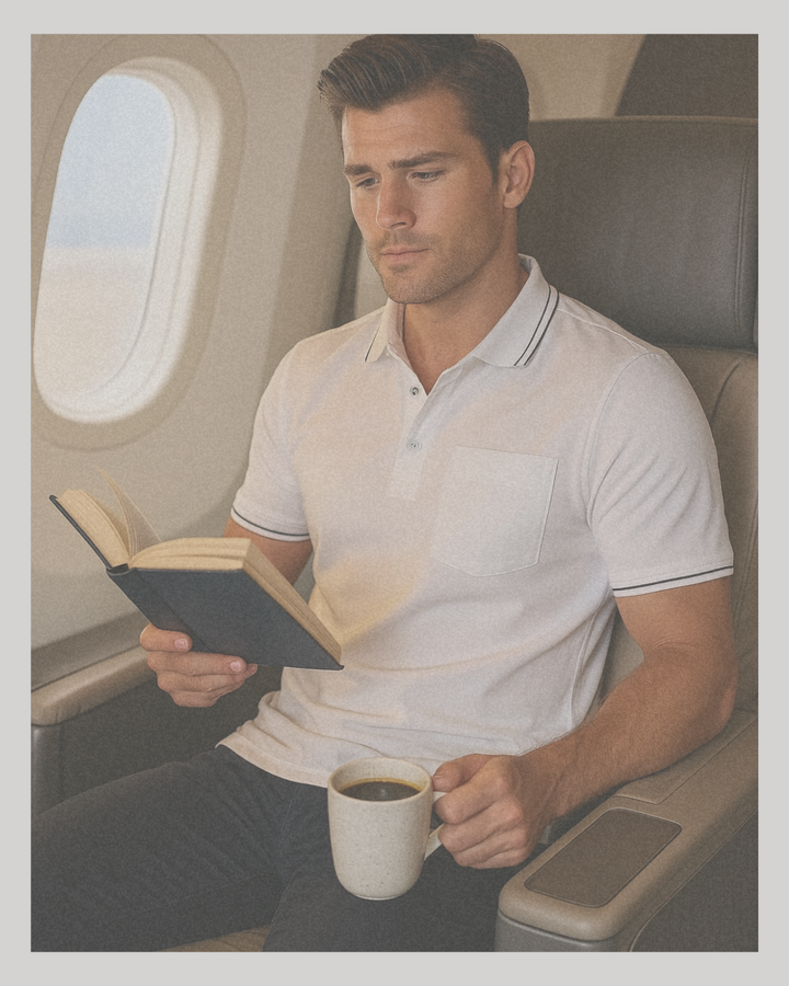 Pocket Polo Shirt - White-POLO SHIRTS-BUKI-White-M-Buki