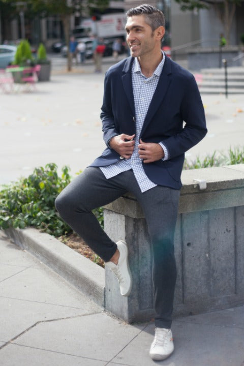 In-Flight Stretch Blazer Navy-BLAZERS-BUKI-Navy-S-Buki