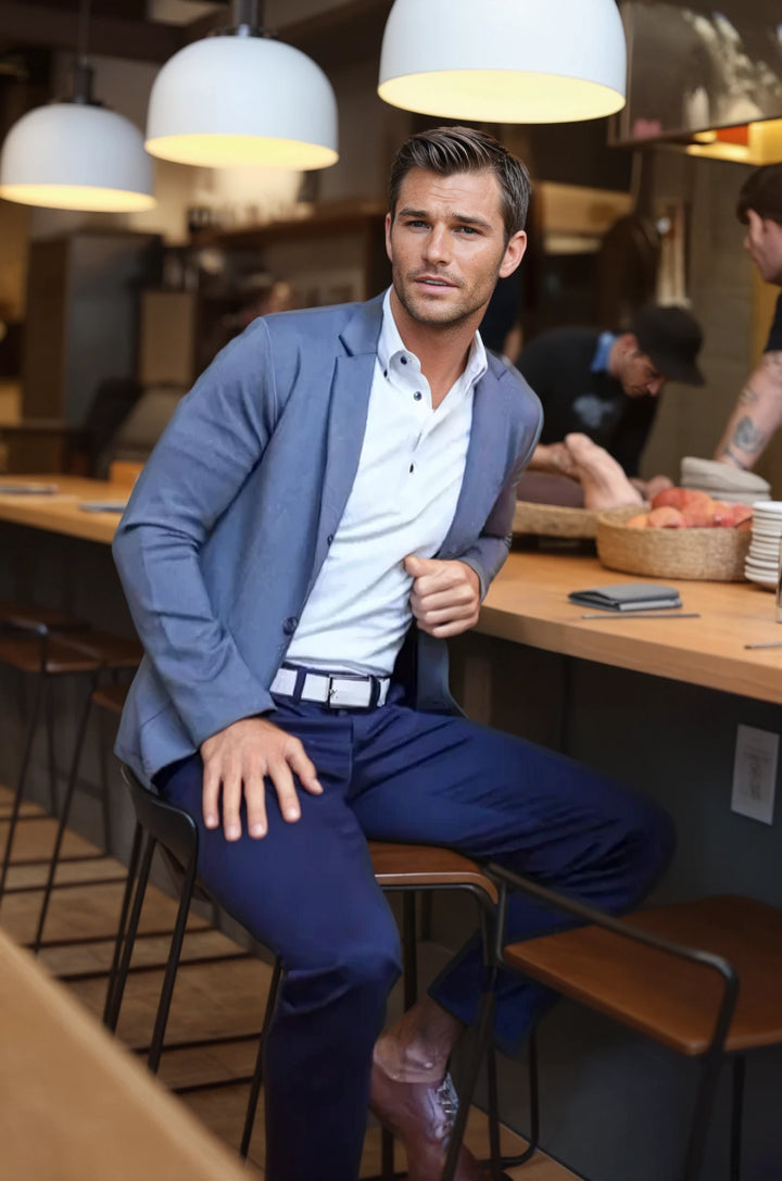 In-Flight Stretch Blazer Charcoal Gray-BLAZERS-BUKI-Grey-S-Buki