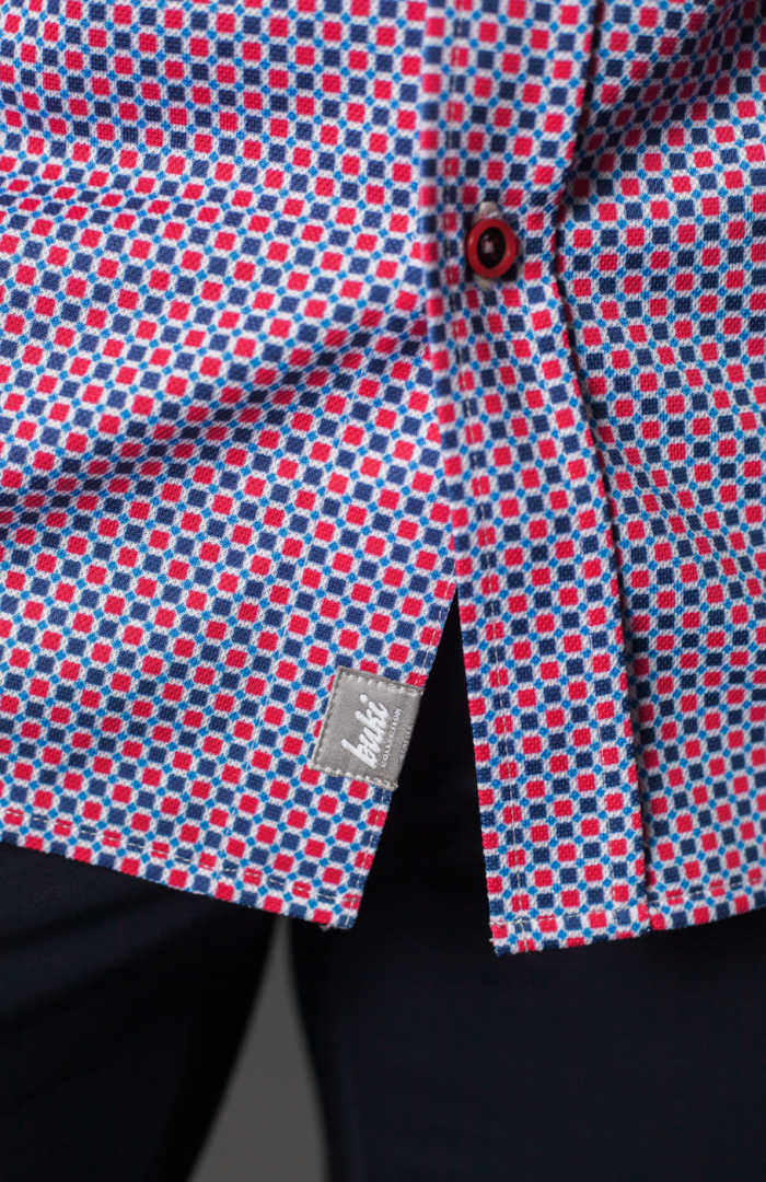 Jagger Tech Shirt-Short Sleeve Shirts-Buki-pattern-detail