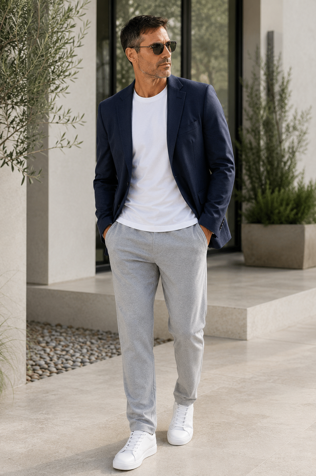 Man wearing Buki Jet Setter Pro in the Mediterranean