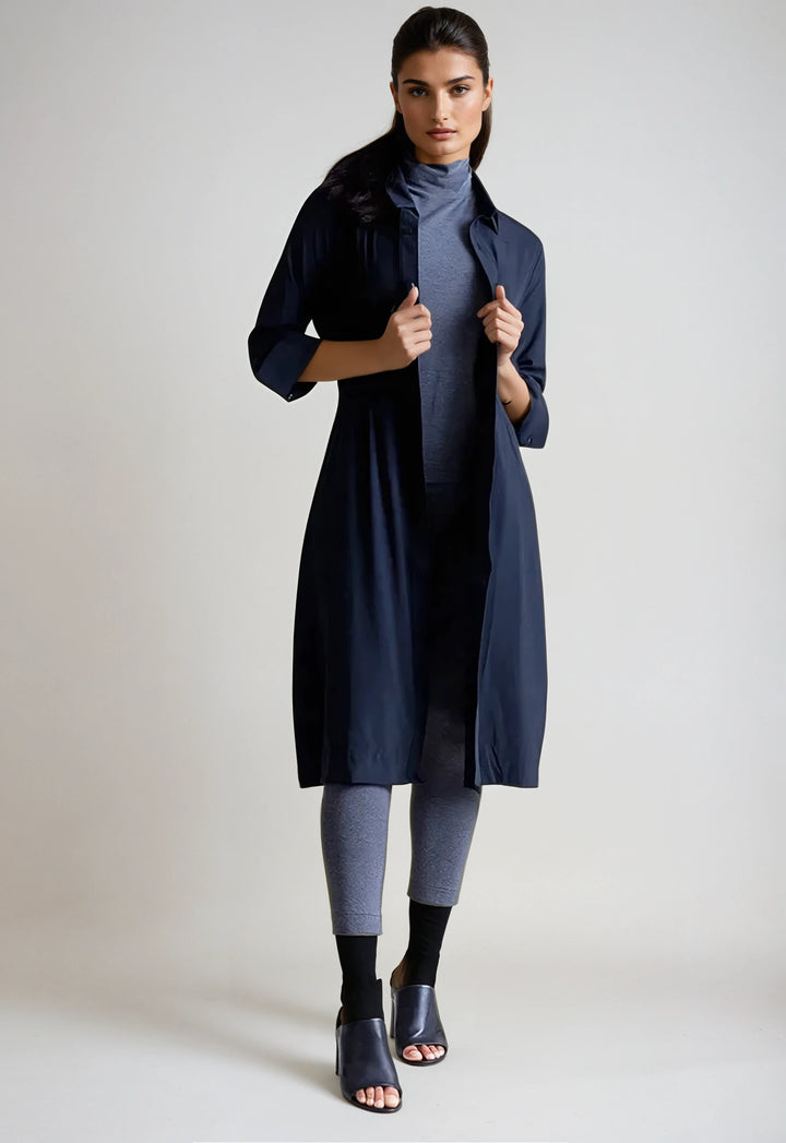 Kathleen Shirt Dress-DRESSES-BUKI-XS-Black-Buki