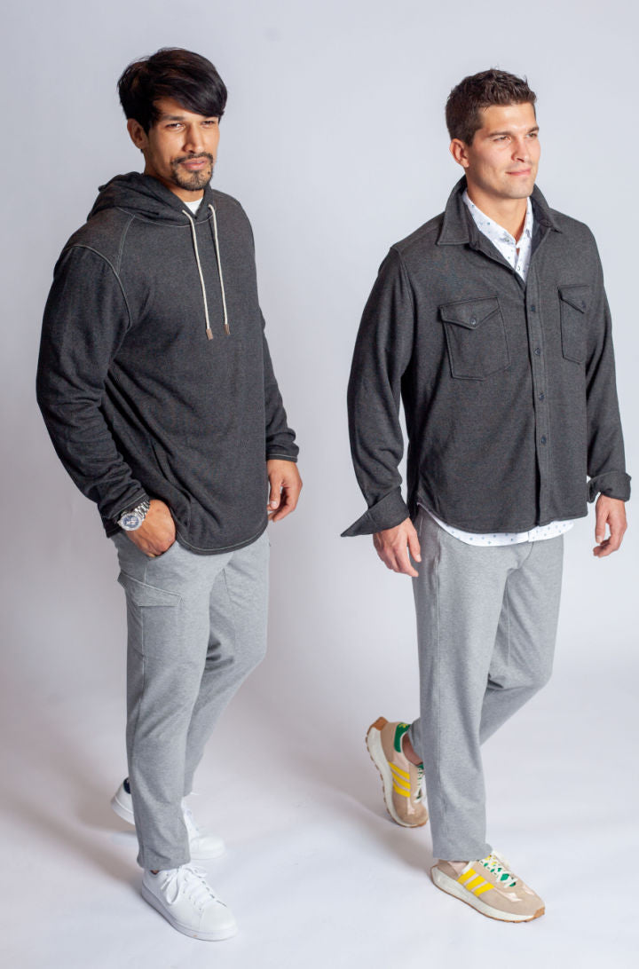 Contender Hoodie Sweatshirt-HOODIES-BUKI-M-Charcoal Grey-Buki