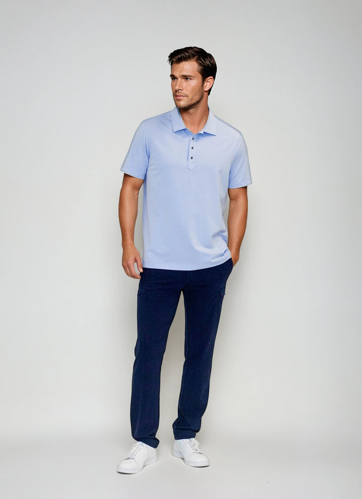 Buki + CINQO Polo - Cool Blue-POLO SHIRTS-BUKI-M-Cool Blue-Buki