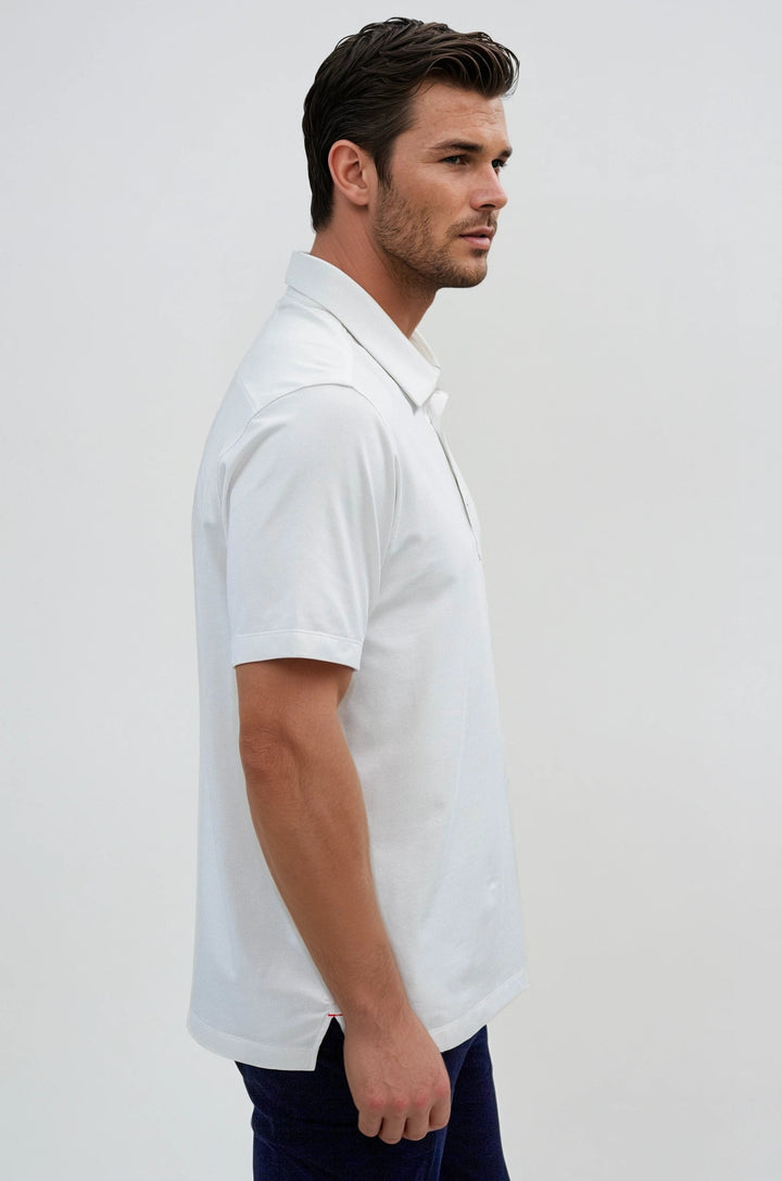 Buki + CINQO Polo - White-POLO SHIRTS-BUKI-M-White-Buki